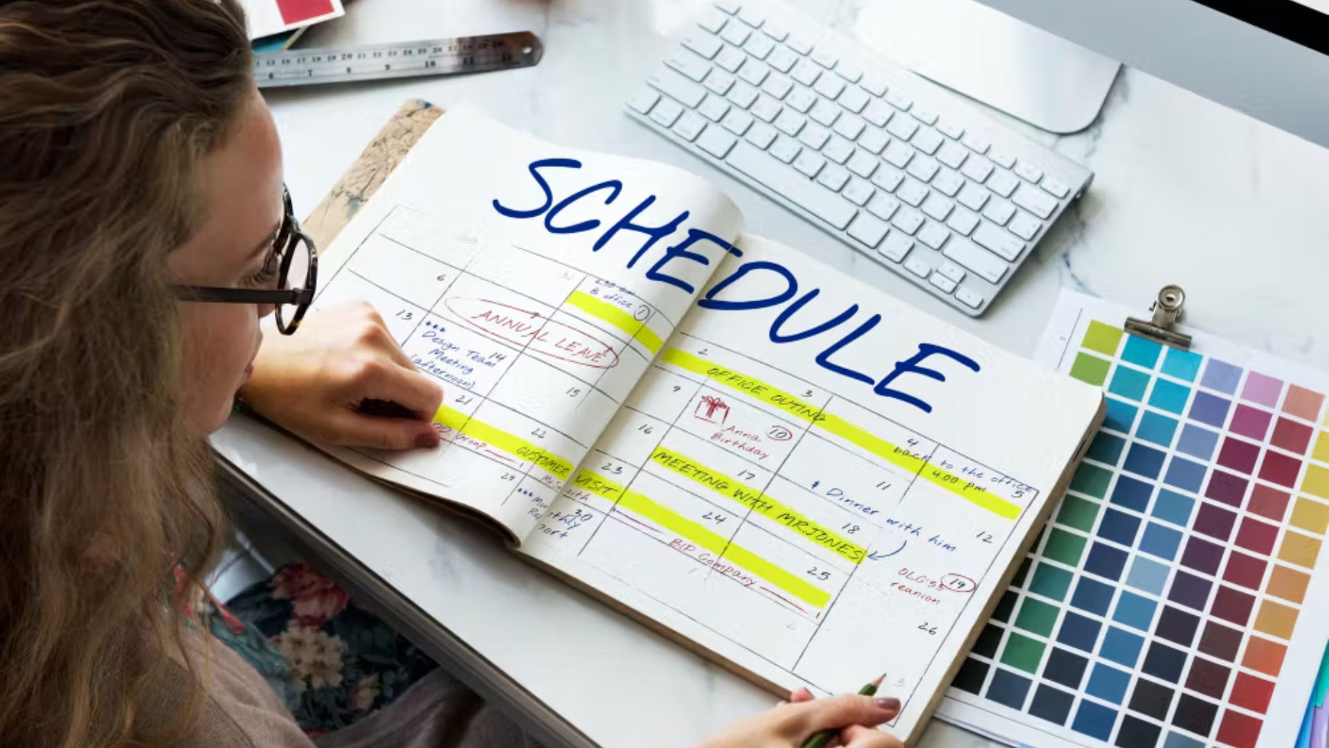 this image shows how to create a Study Schedule